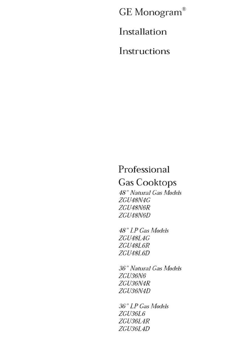GE Monogram ZGU48N4G User manual
