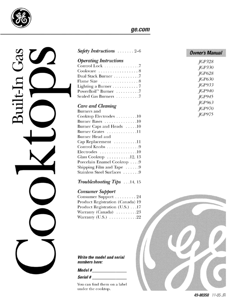 GE JGP628 User manual