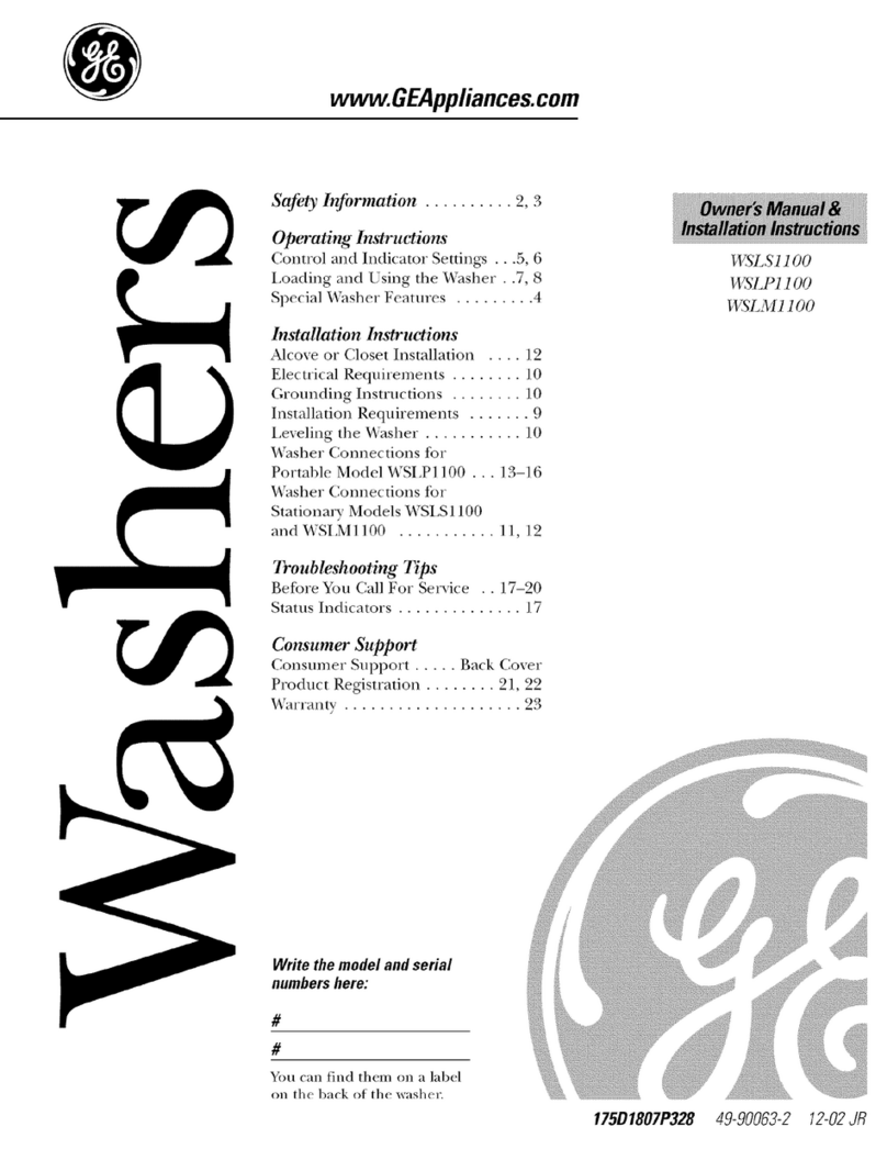 GE WSLP1100 Original instructions