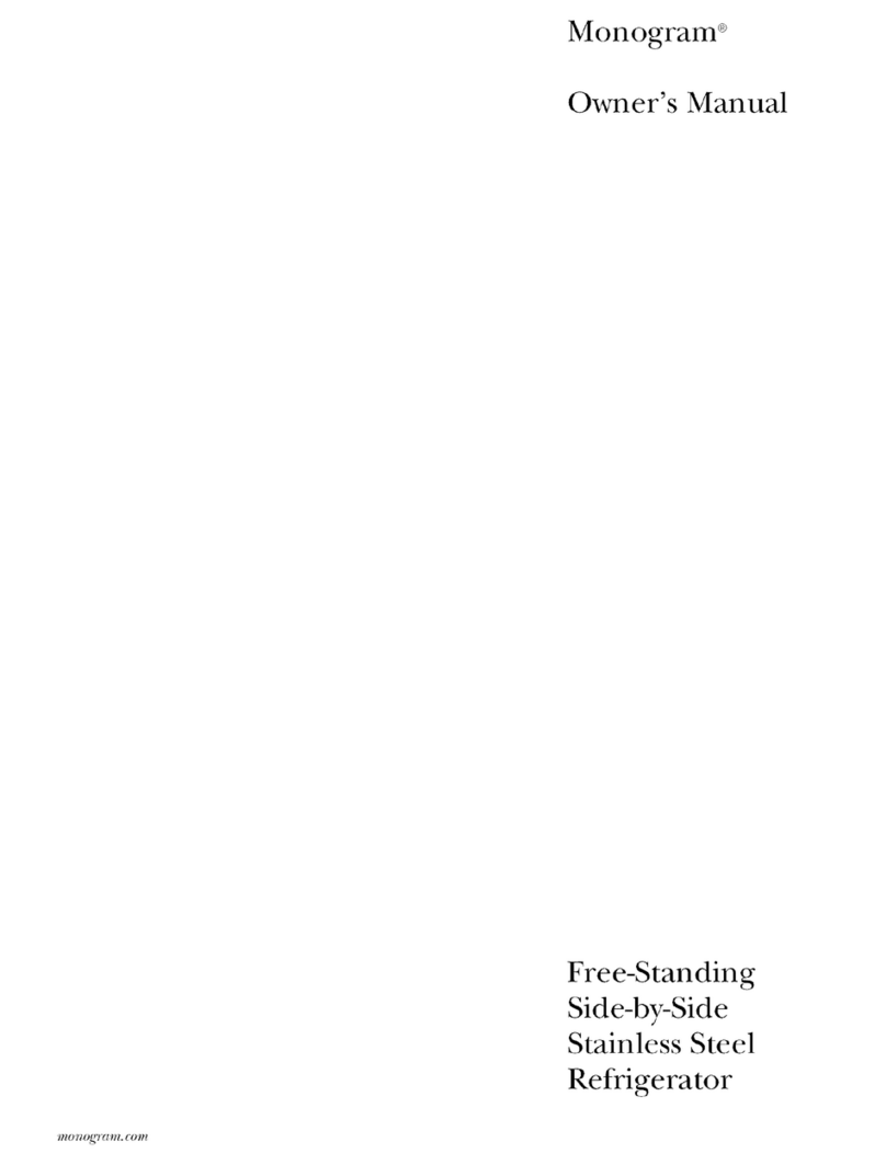 GE Monogram ZFSB25DMASS User manual