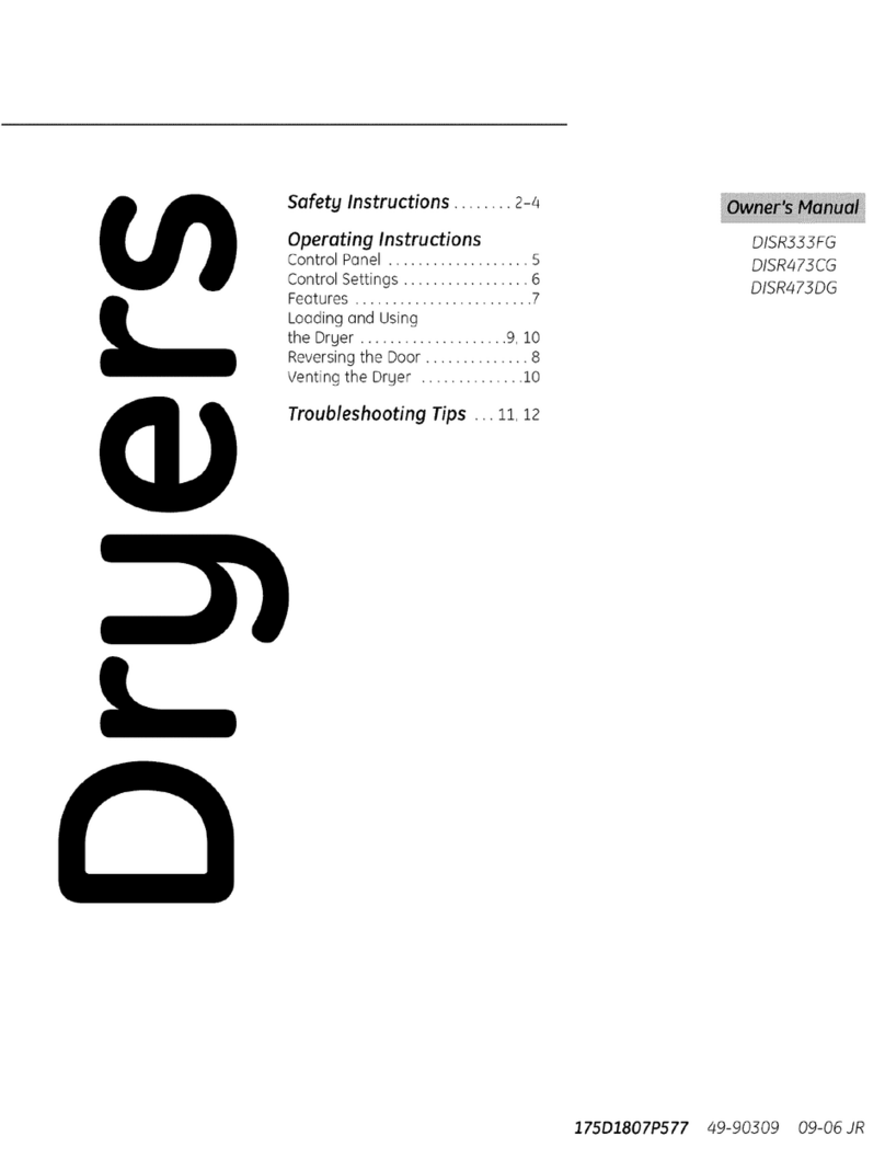 GE DISR333FG User manual