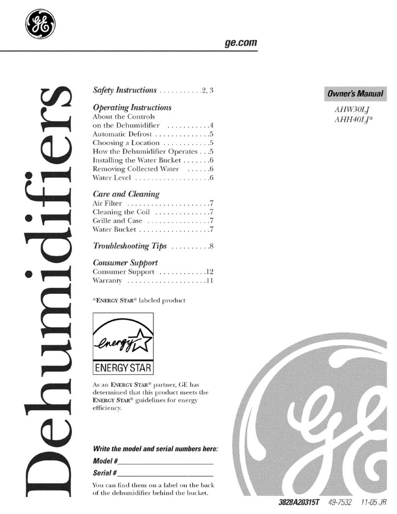 GE AHW30LJ, AHH40LJ User manual