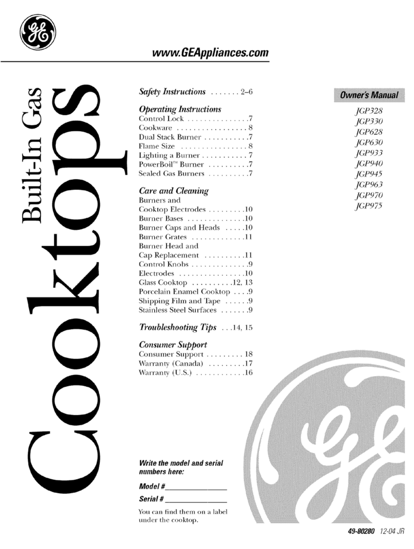 GE JGP970 User manual