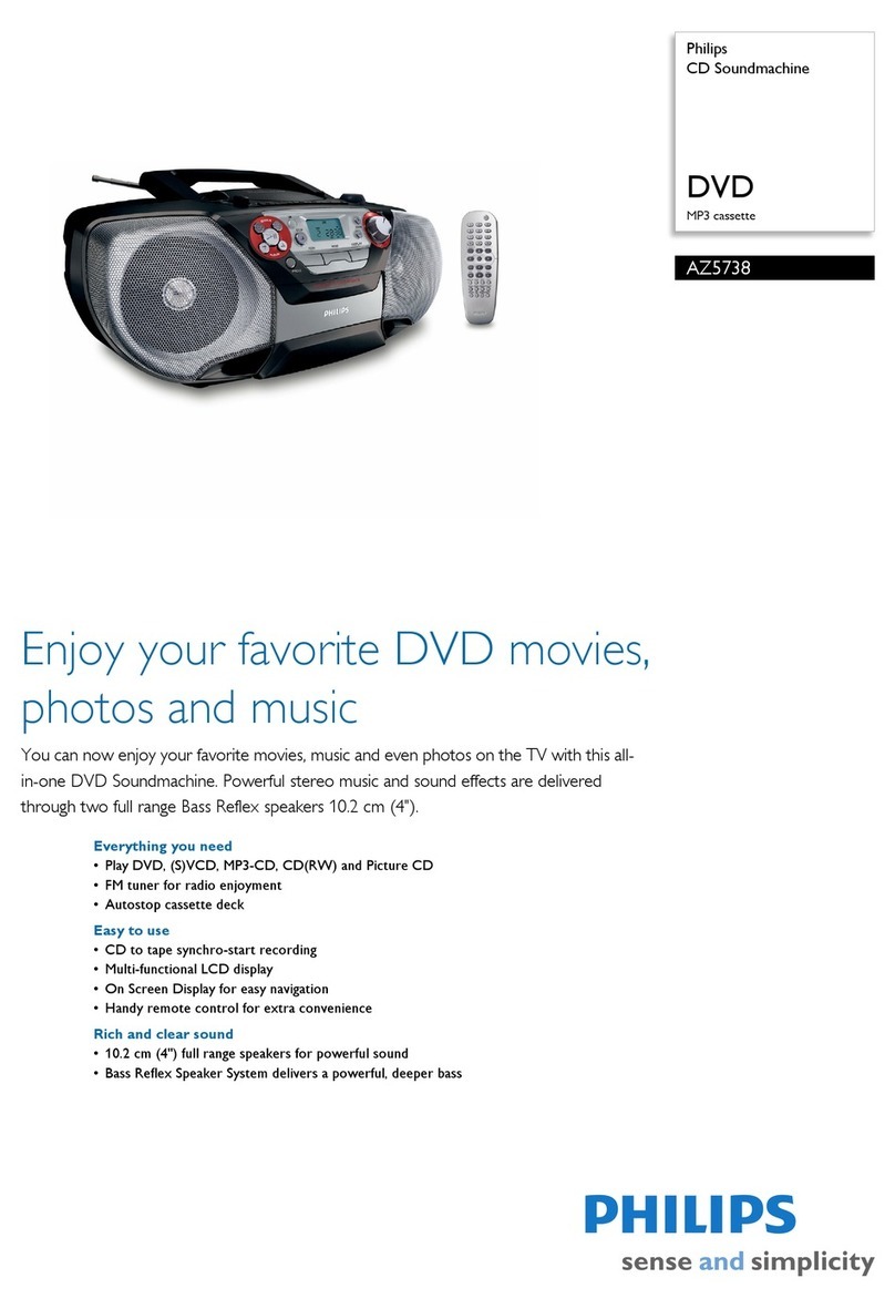 Philips AZ5738 User manual