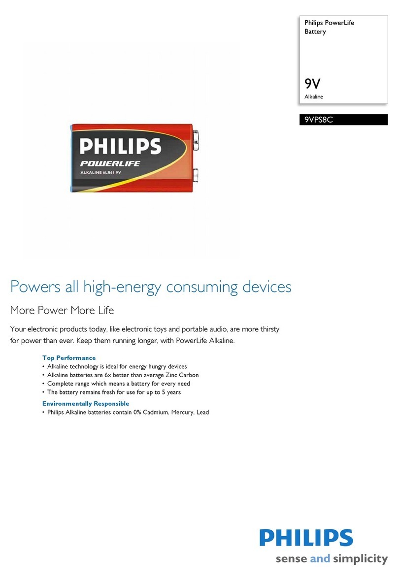 Philips PowerLife 9VPS8C Specifications