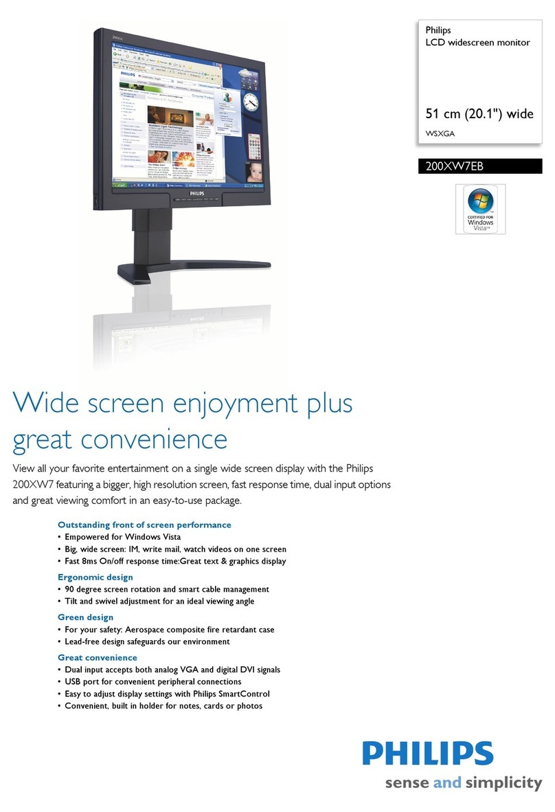 Philips 200XW7EB User manual