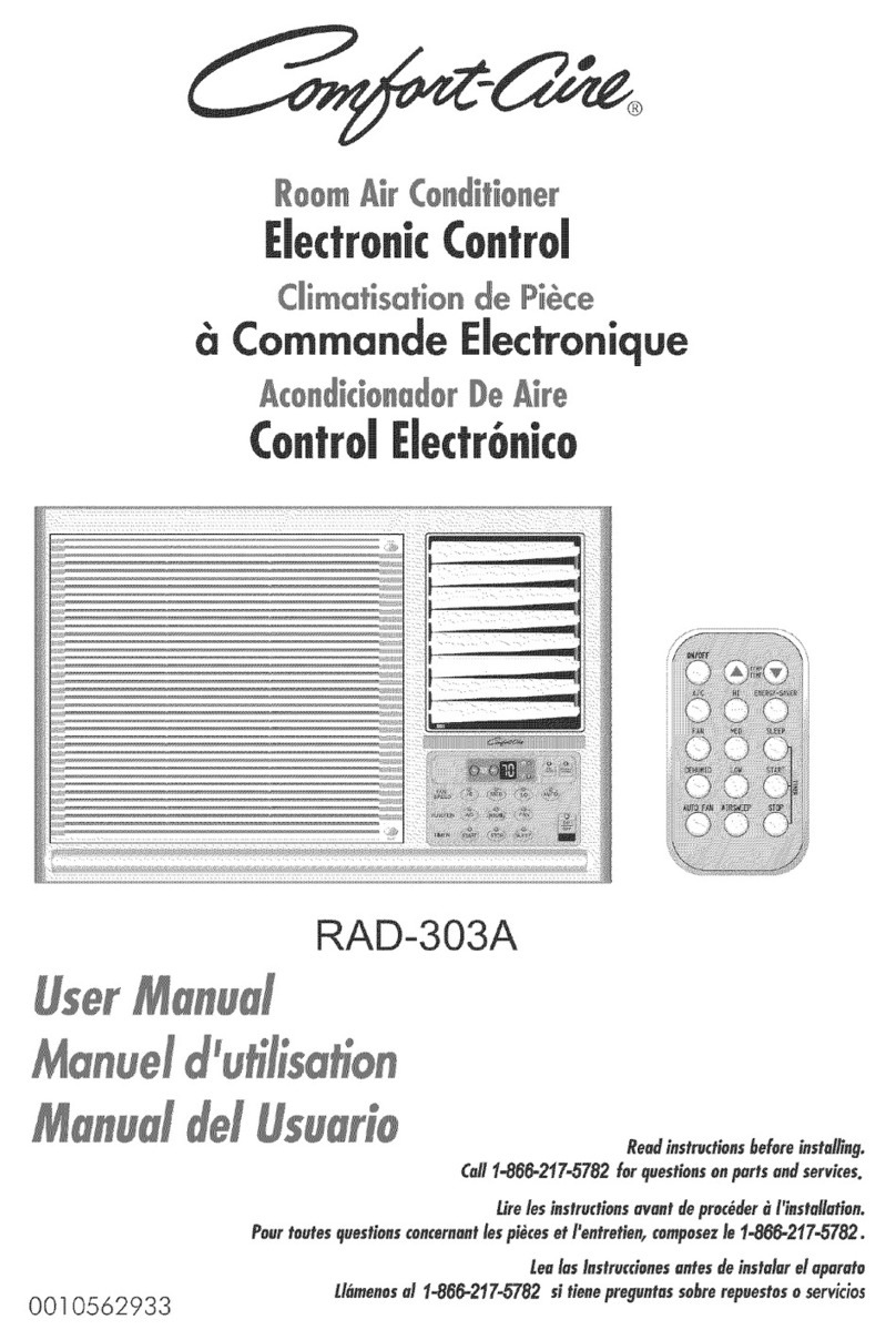 Comfortaire RAD-303A user manual