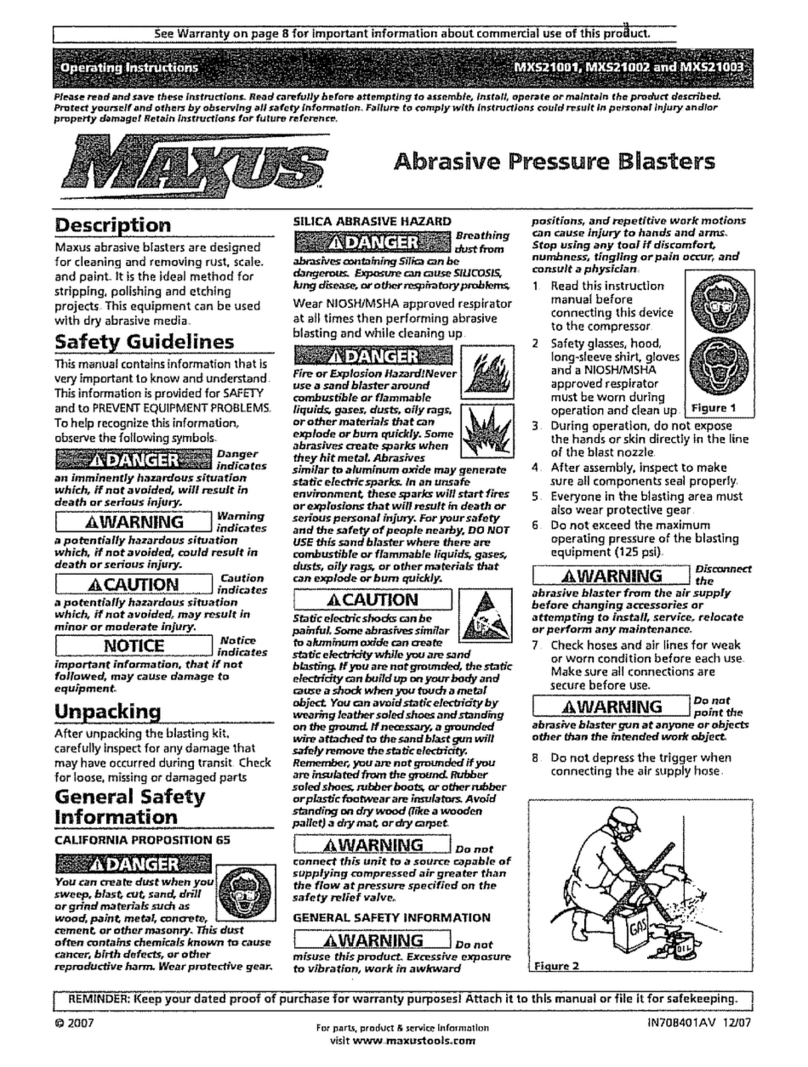 Maxus MXS21001 operating instructions