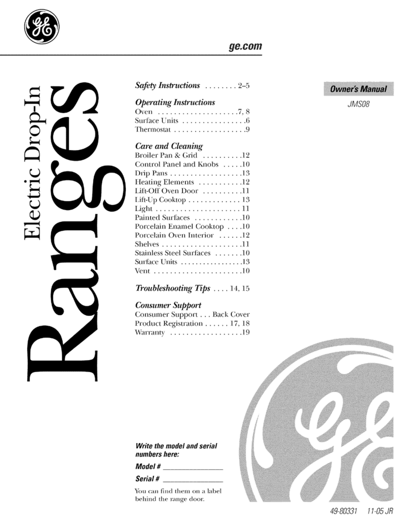 GE JMS08 User manual