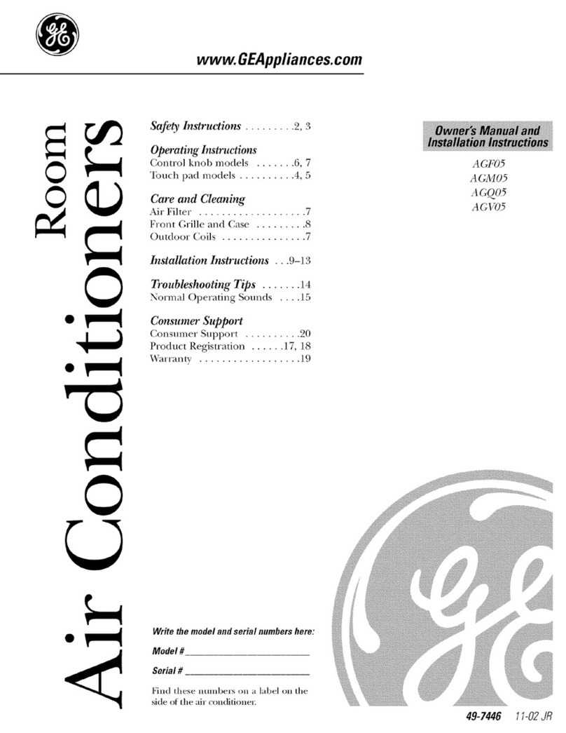 GE AGF05 Operating instructions GE AGF05 Operating instructions