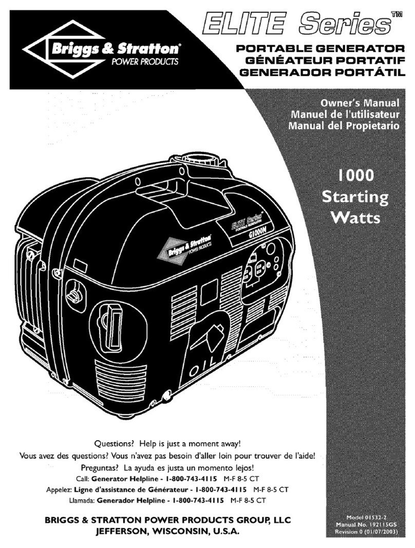 Briggs & Stratton Elite series 01532-2 User manual