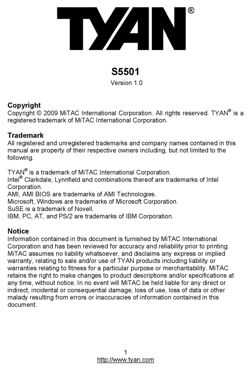 TYAN S5501 Notice