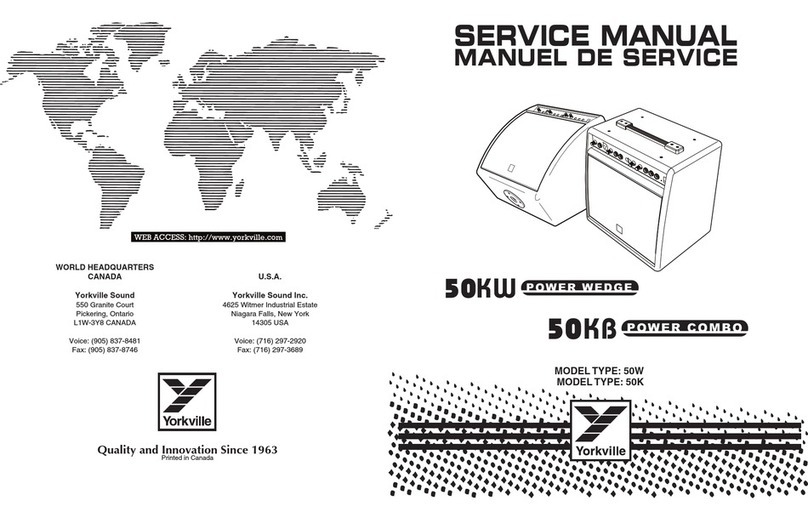 YORKVILLE 50KB POWER COMBO Service manual