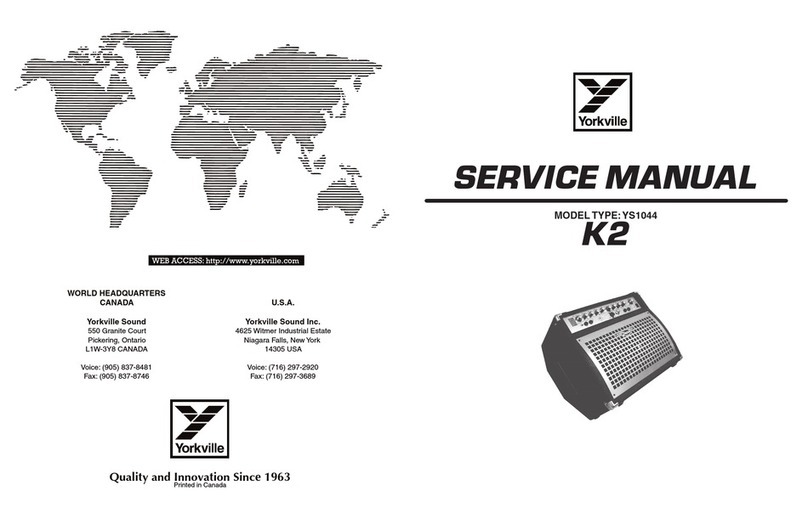 YORKVILLE Keymaster K2 Service manual