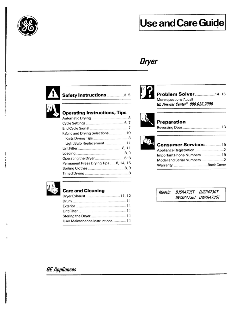 GE DJSR473ET User manual