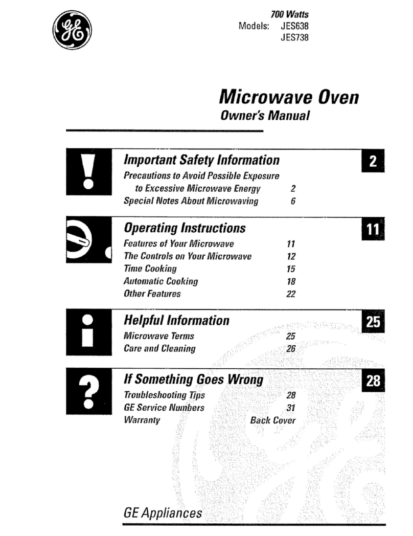 GE JES638 User manual