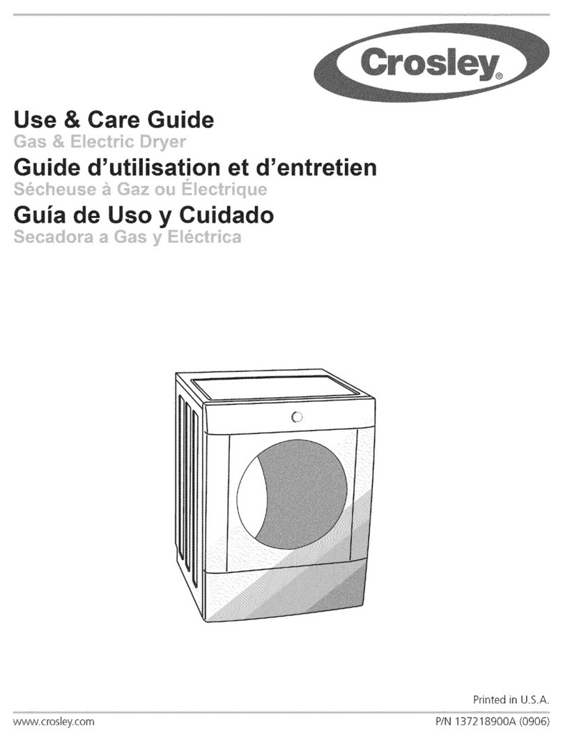 Crosley 137218900A Use & care guide