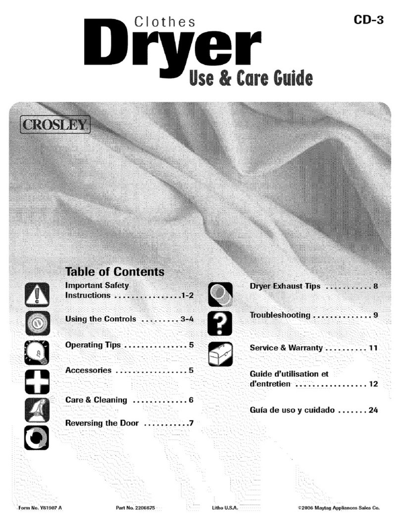Crosley CD-3 2206675 User manual