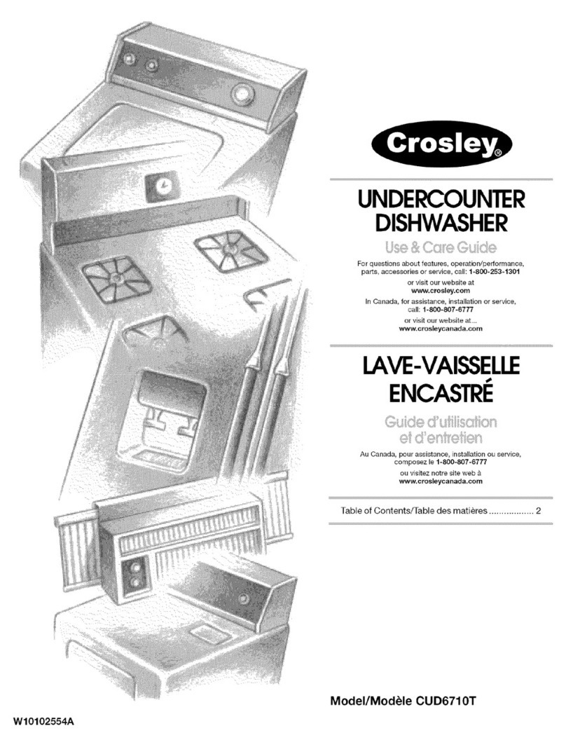 Crosley CUD6710T User manual