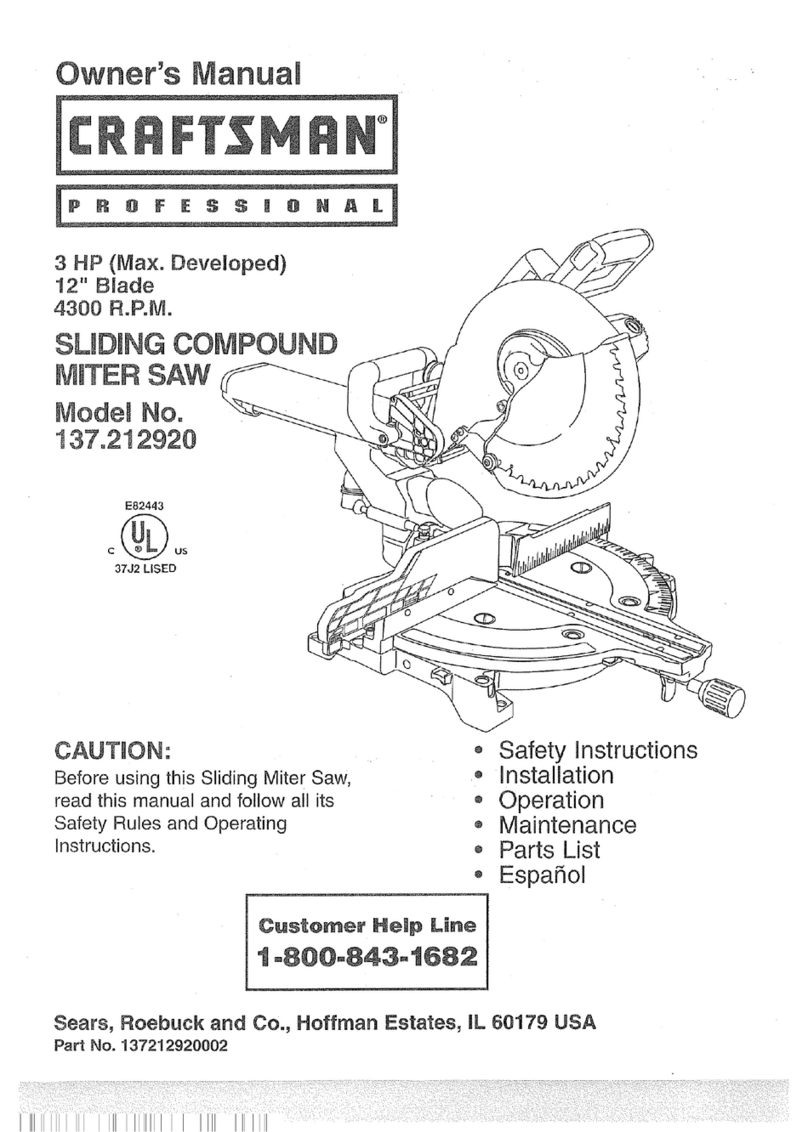Craftsman 137.212920 User manual