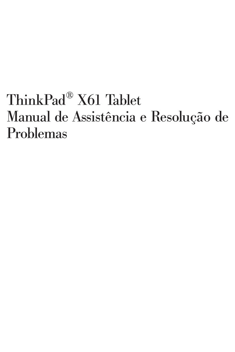 Lenovo ThinkPad X61 Instruction Manual