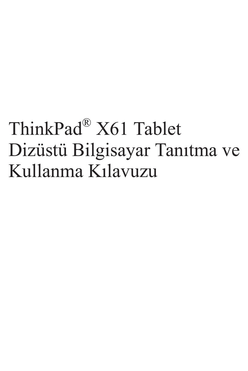 Lenovo ThinkPad X61 User manual