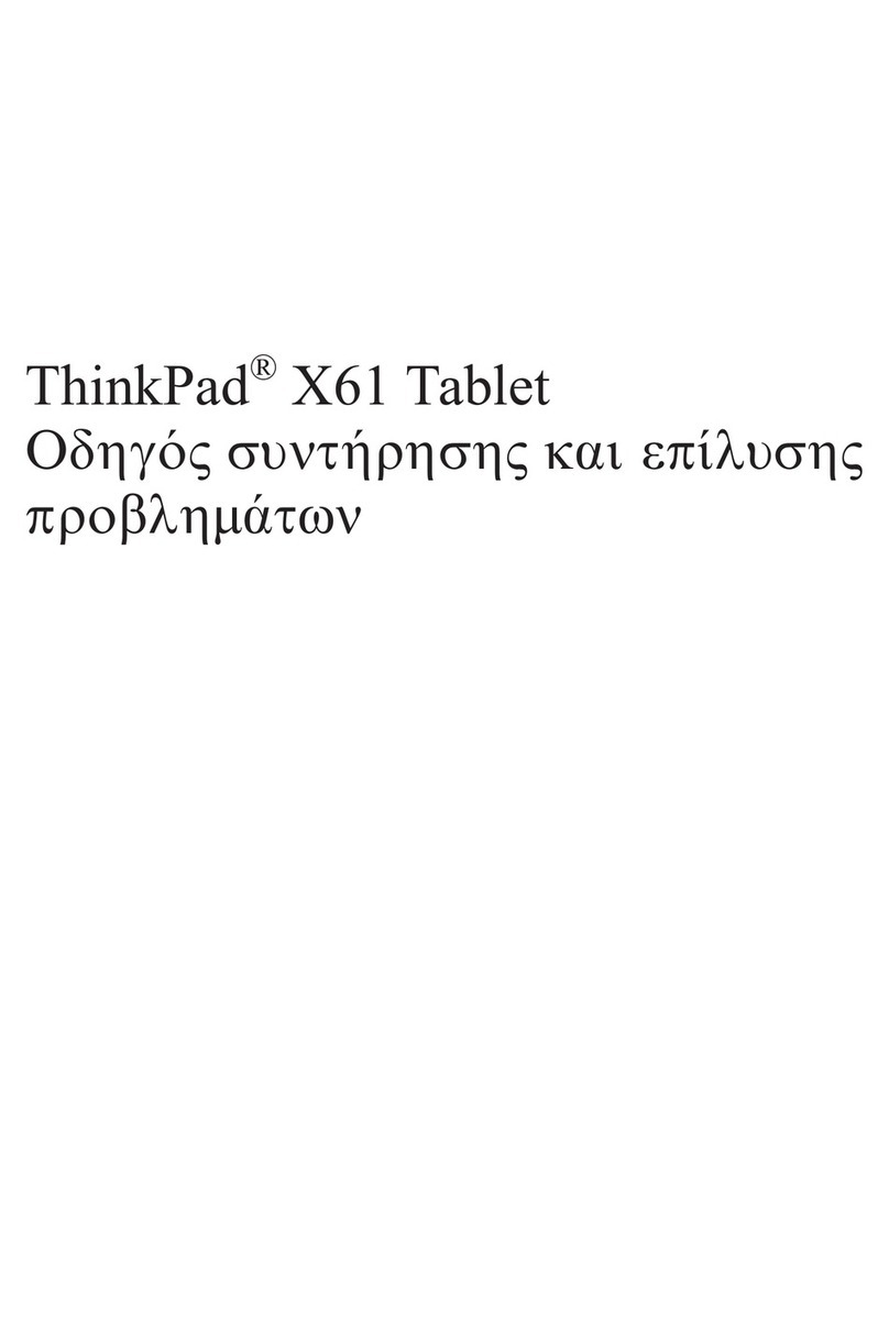 Lenovo ThinkPad X61 User manual
