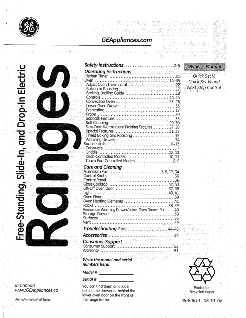 GE JB870DR2BB User manual