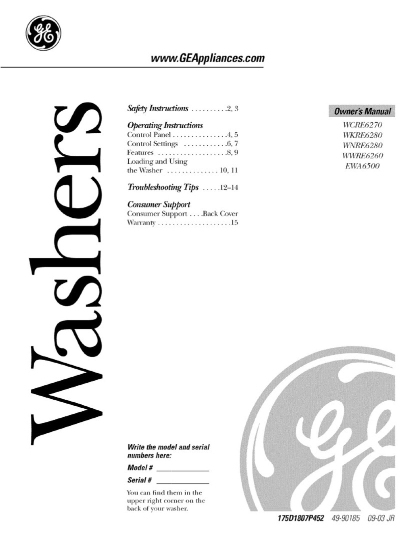 GE WCRE6270 User manual GE WCRE6270 User manual