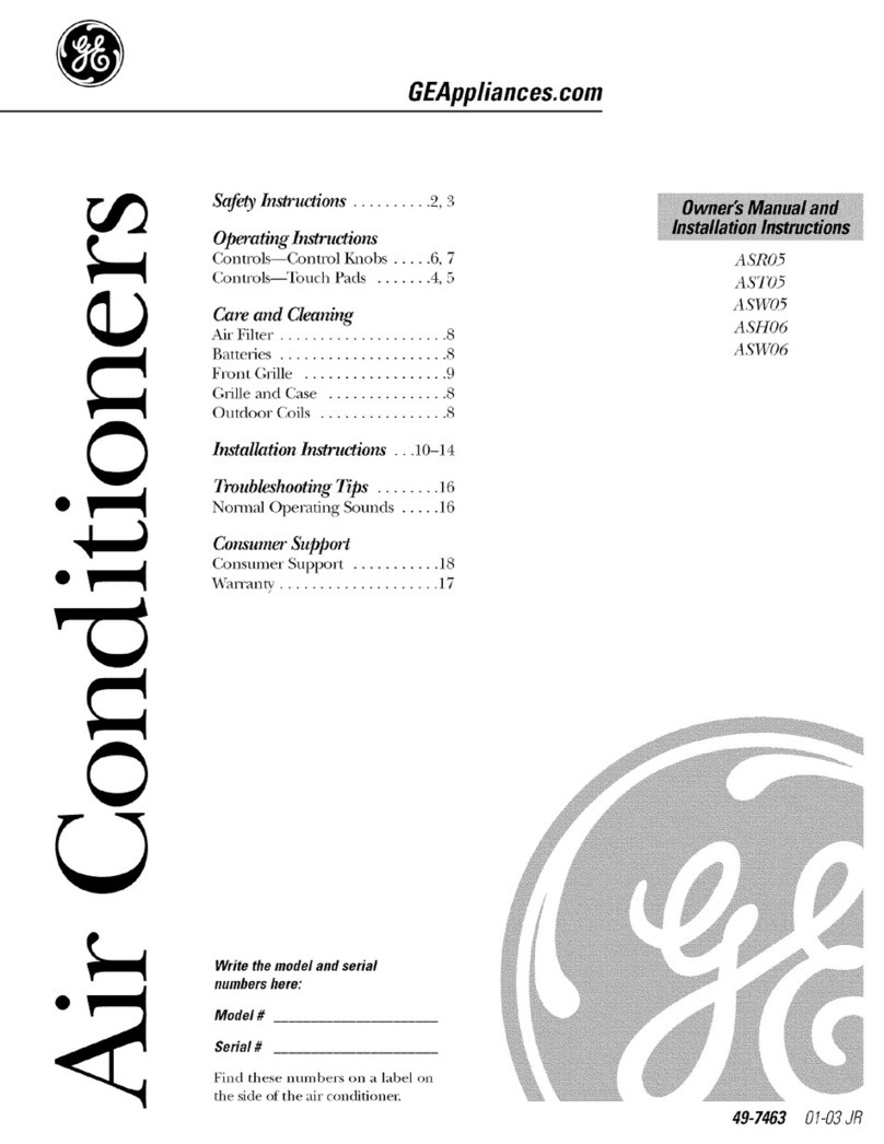 GE ASR05 Operating instructions