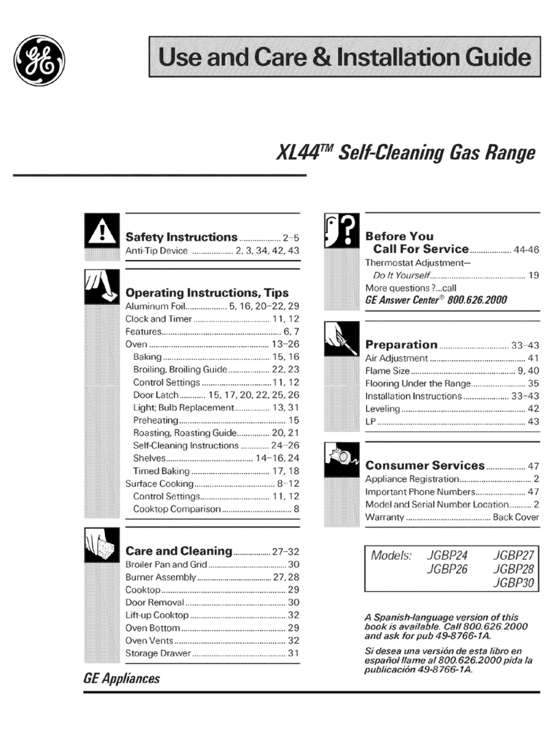 GE Appliances XL44 JGBP24 Training manual