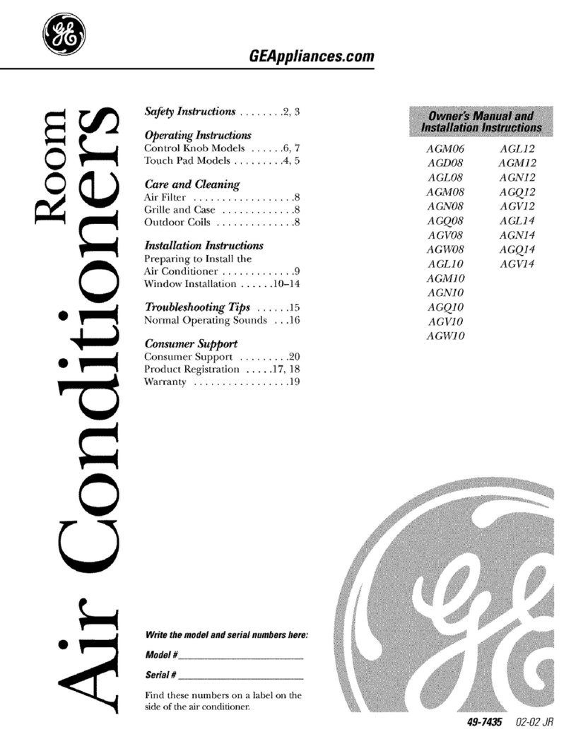 GE AGM06 Operating instructions