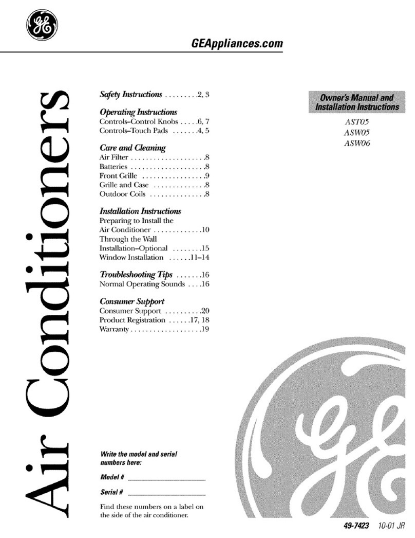 GE ASTD5 and Operating instructions
