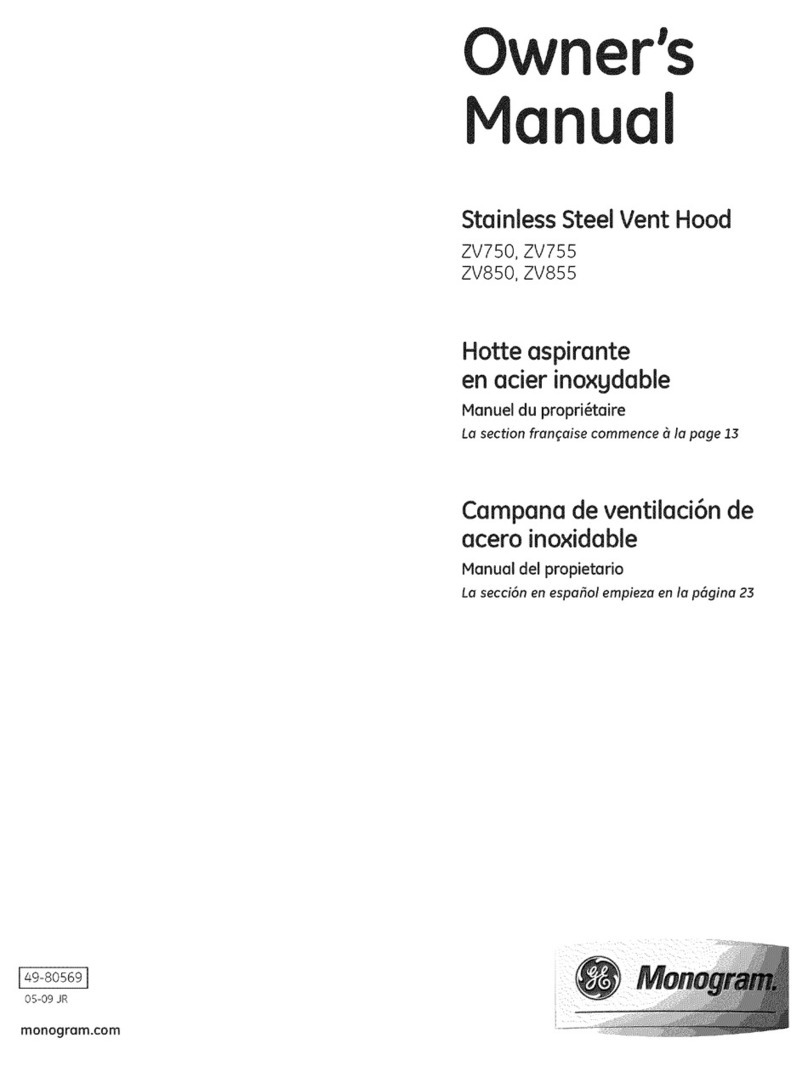 GE Monogram ZV750 User manual