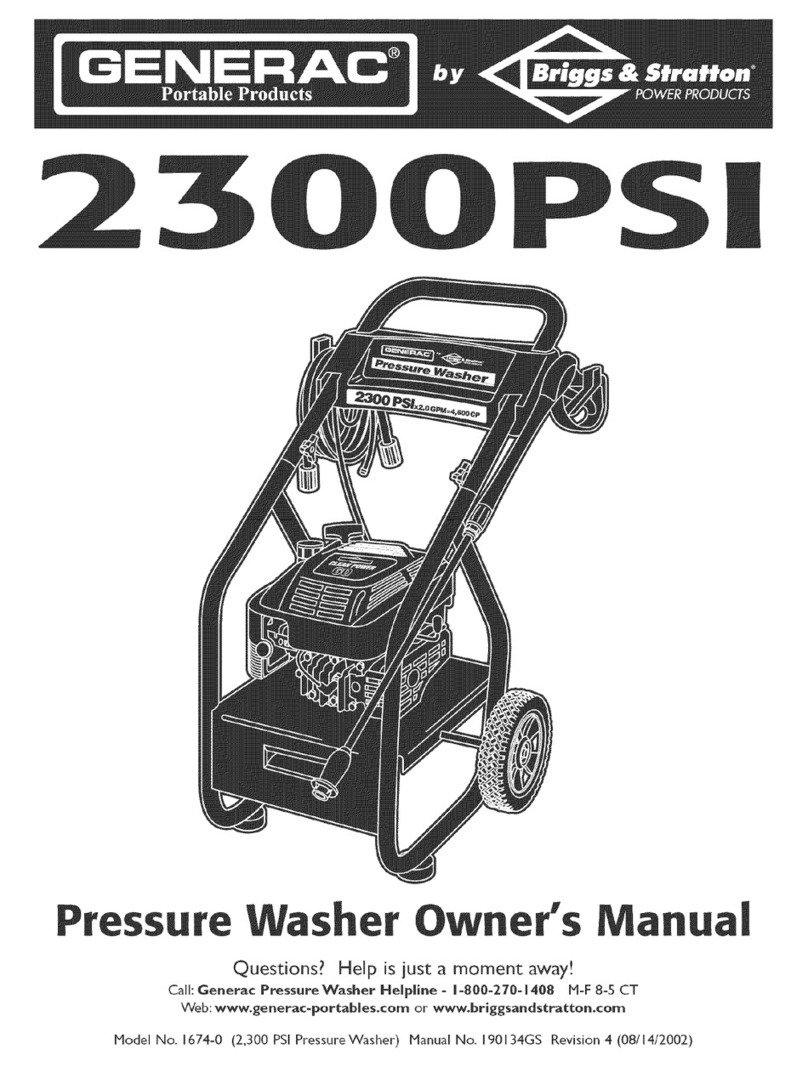 Generac Portable Products 2300PSI 1674-0 User manual