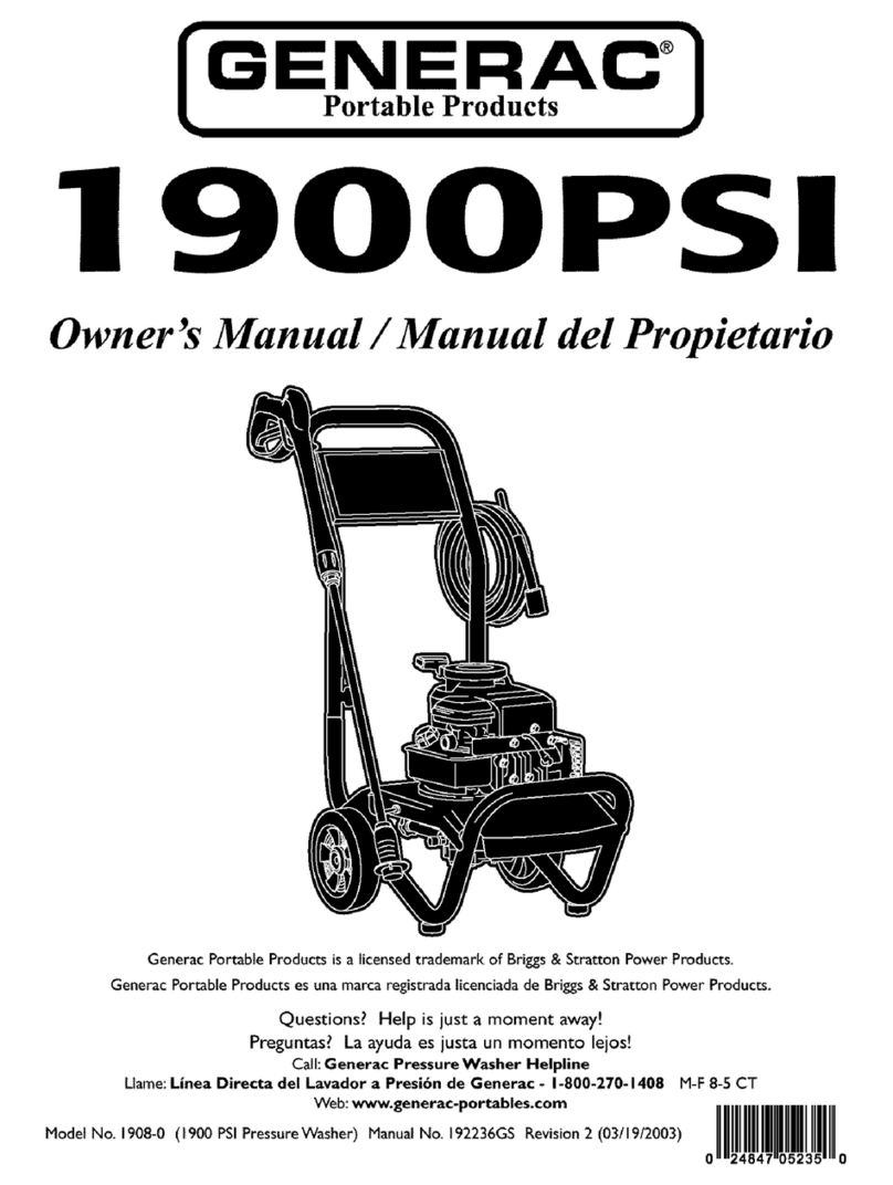 Generac Portable Products 1900PSI owner's manual