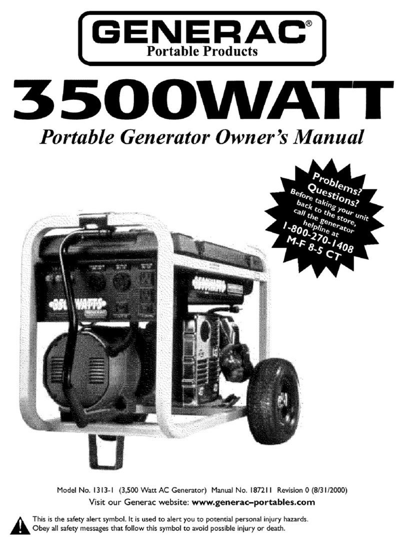 Generac Portable Products 1313-1 User manual Generac Portable Products 1313-1 User manual