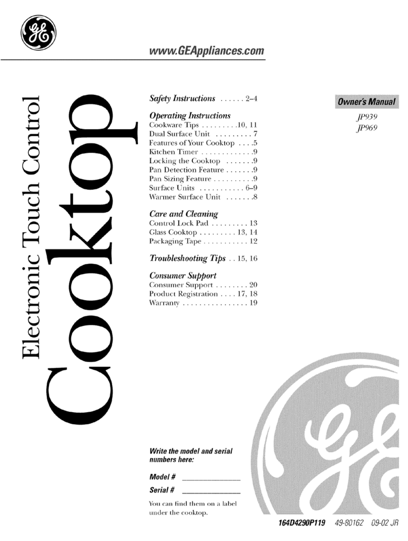 GE JP939 User manual