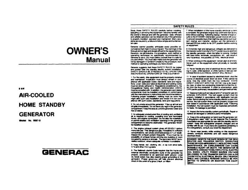 Generac Power Systems 9067-0 User manual