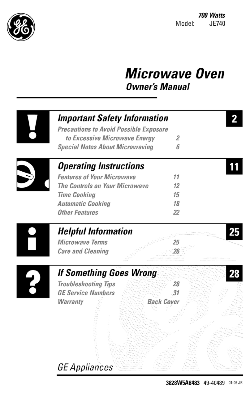 GE JE740 User manual