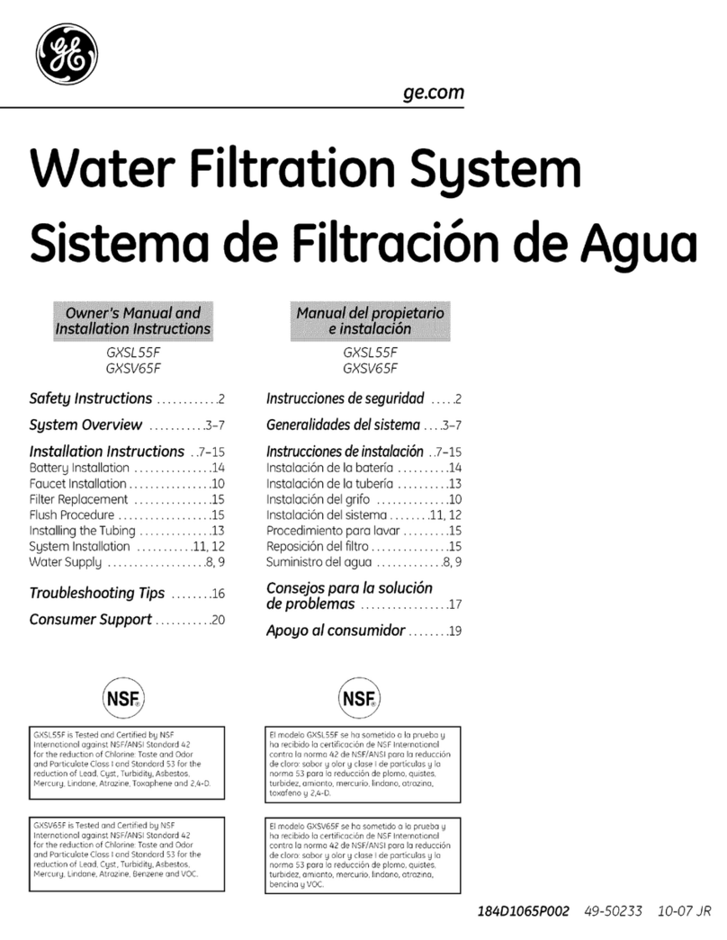 GE GXSV65F Operating instructions