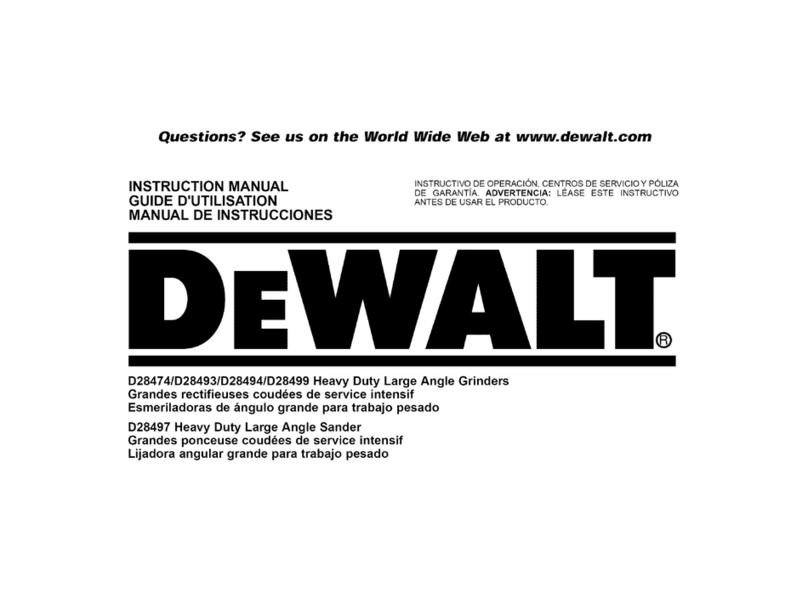 DeWalt D28474 instruction manual