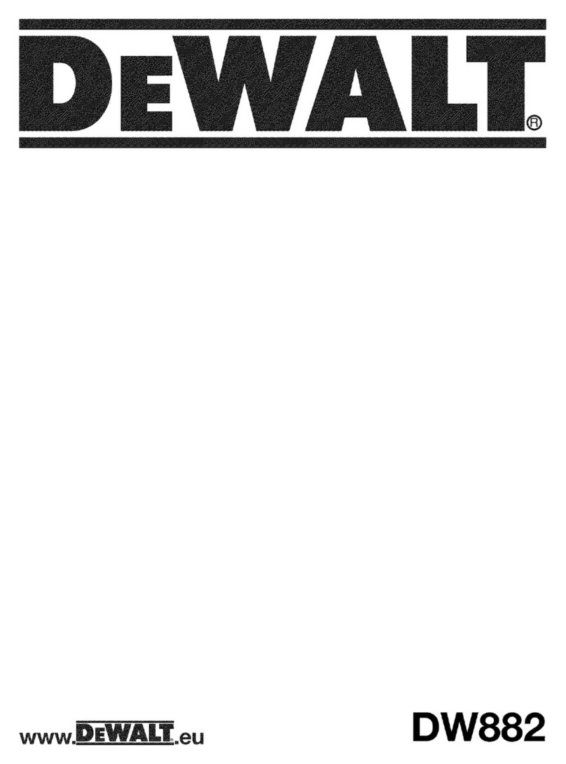 DeWalt DW882 User manual