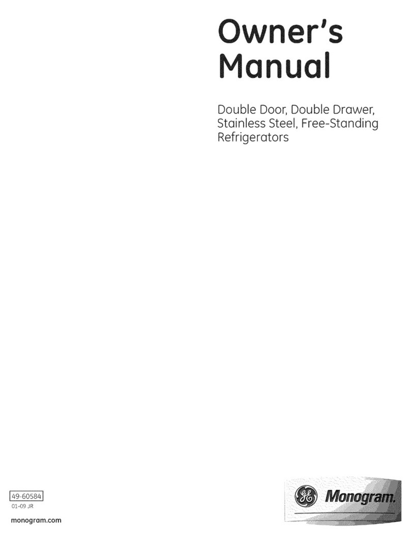 GE Monogram ZFGB21HYASS User manual
