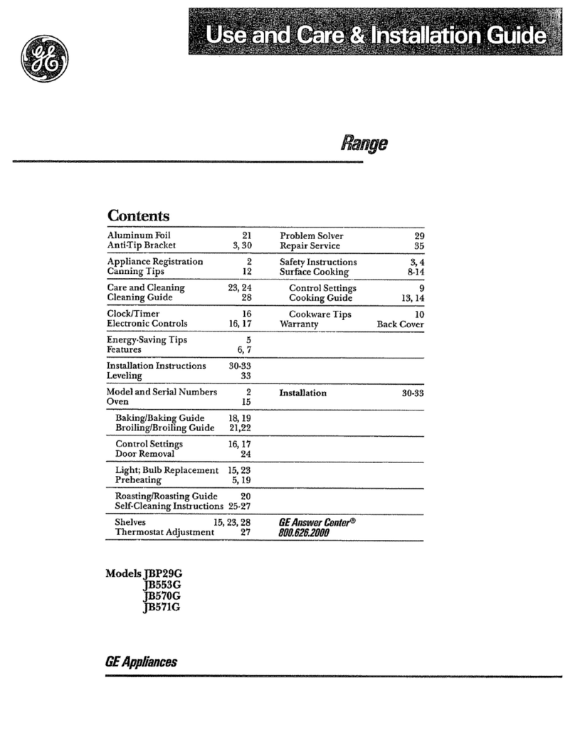GE JBP29G Training manual