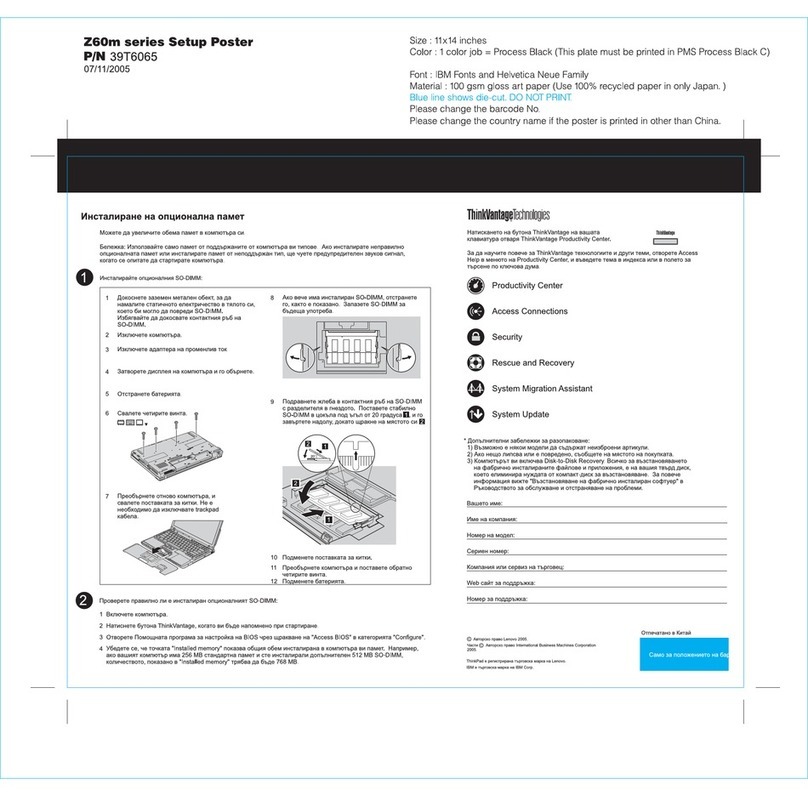 Lenovo ThinkPad Z60m Series 