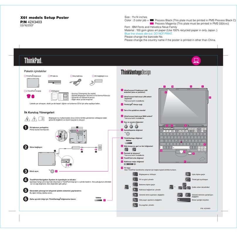 Lenovo ThinkPad X61s User manual