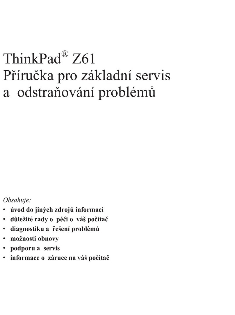 Lenovo ThinkPad Z61E Service manual