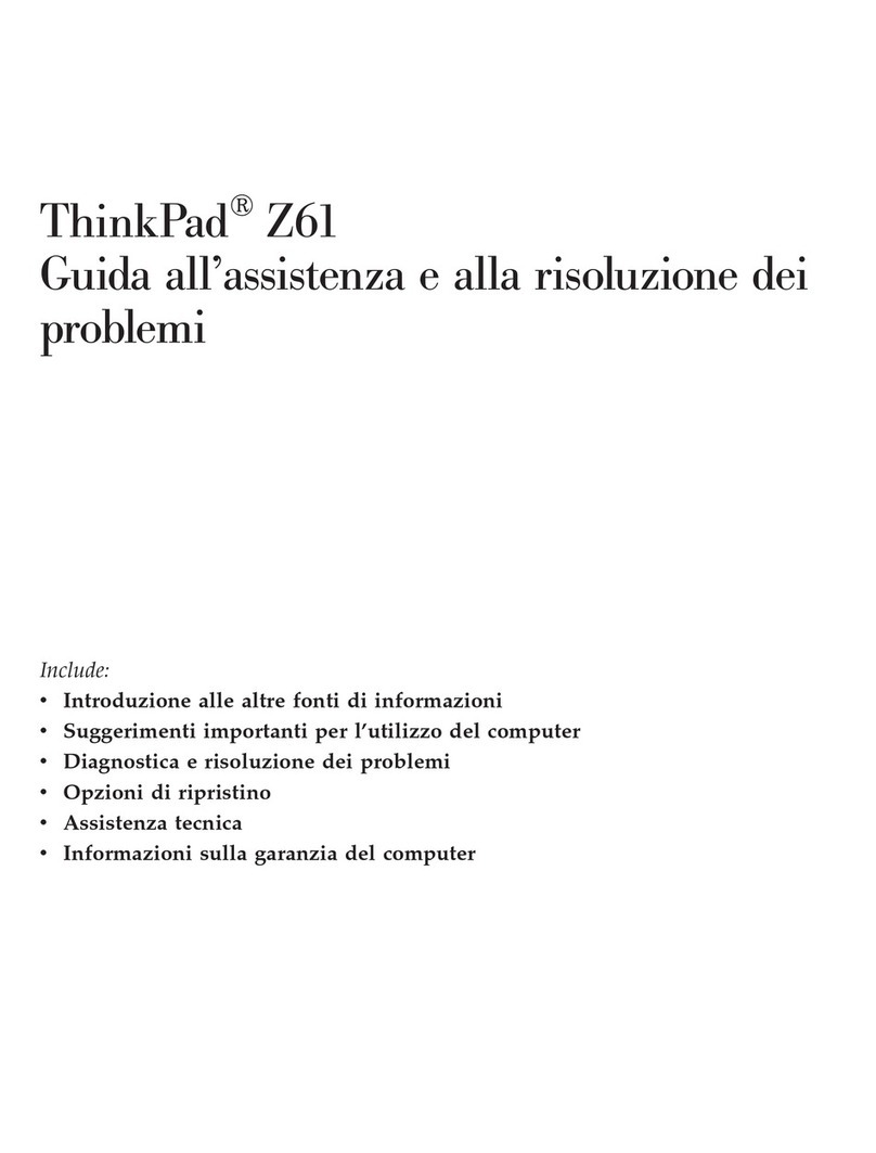 Lenovo ThinkPad Z61E User manual