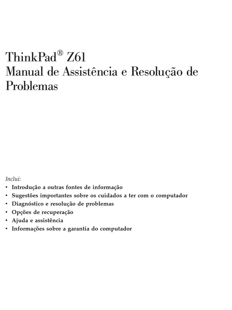 Lenovo ThinkPad Z61E Instruction Manual